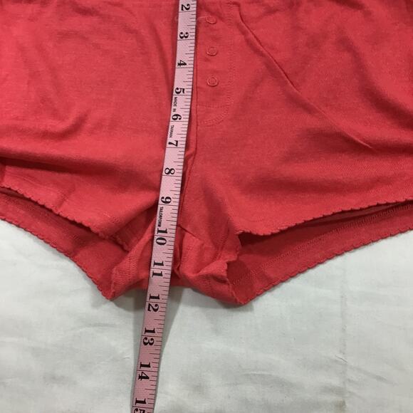 P.J. Salvage SZ M Red Elastic Waist Band Sleep Lounge Shorts Bottoms NWT B44 - Picture 6 of 7